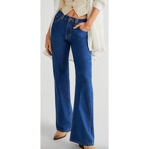 Free People Ava High-Rise Bootcut Jeans in timeless Blue Size 27